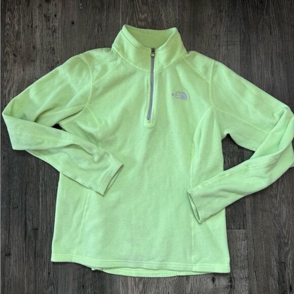 GIRLS NORTH FACE 1/4 ZIP SIZE MEDIUM - Picture 1 of 3